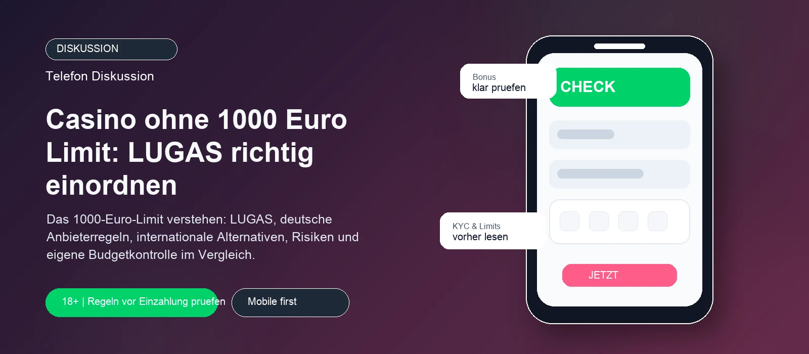 Ohne 1000€ Limit