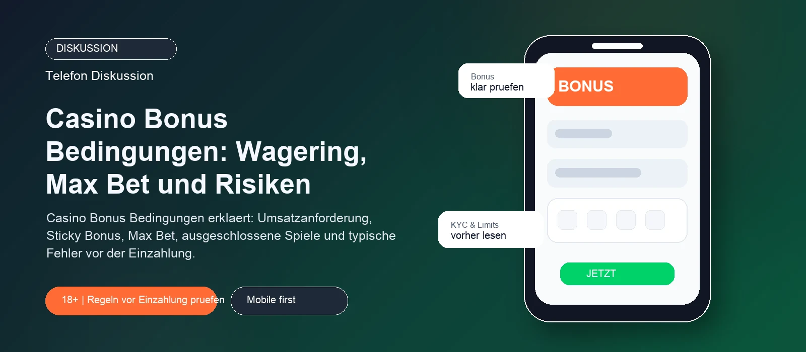 Bonusbedingungen