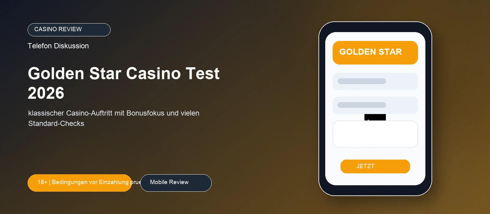 Golden Star Casino Test 2026