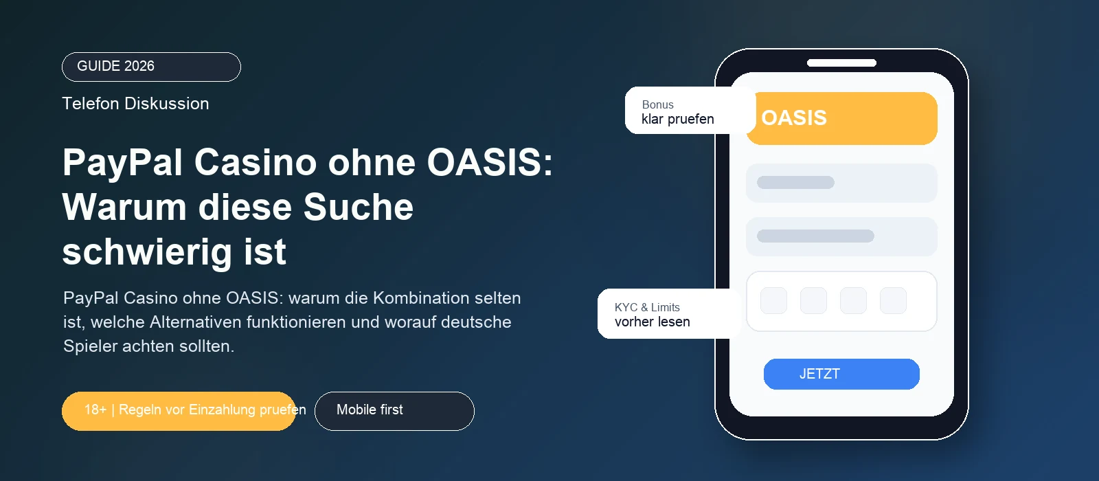 PayPal Casino ohne OASIS