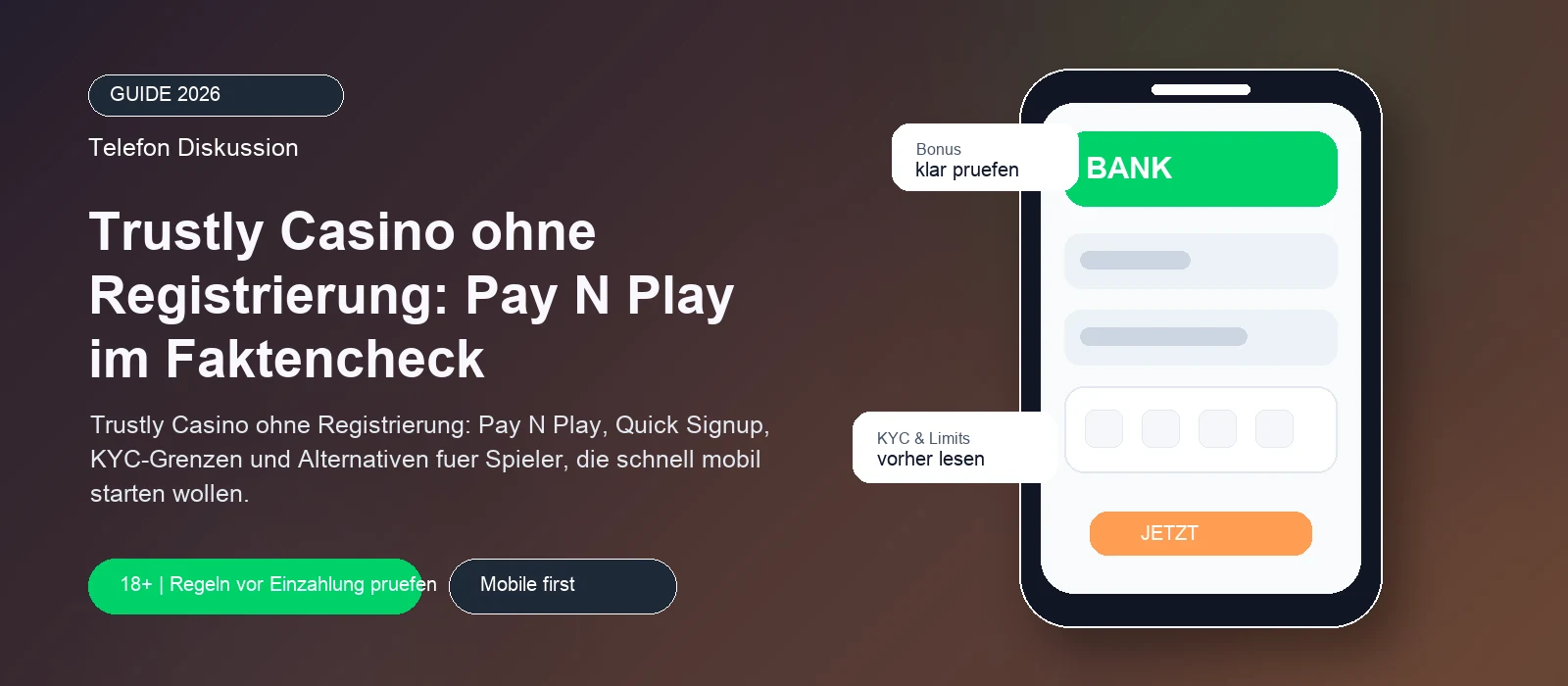 Trustly Casino ohne Registrierung